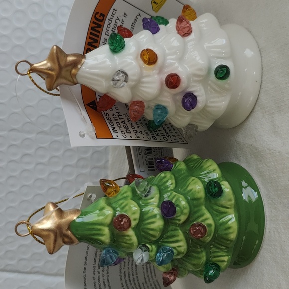 Target Wondershop Retro Lit Tree Ornament NWT Set of 2 L - Picture 2 of 5